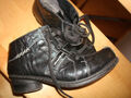 Stiefelette Gr. 37, schwarz, Rieker, Schnürschuhe, bequem, Boots, Damenschuhe