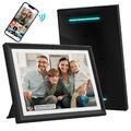 Digitaler Bilderrahmen 10,1 Zoll Display Touch, LED Ambiente, WIFI, Frameo 32GB