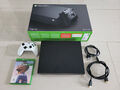 Microsoft Xbox One X 1TB Konsole - Schwarz & OVP + Controller in Weiss / FIFA 22