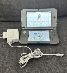 New Nintendo 3DS XL Handheld-Spielkonsole - Schwarz inkl. Ladekabel, Teildefekt