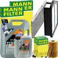 MANN INSPEKTIONSPAKET+LIQUI MOLY 5W-30 ÖL passend für HYUNDAI i40 VF 1.7 CRDI