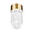 LED-Deckenleuchte Prism Deckenlampe Lampe Leuchte Wohnzimmer Deko Kristall gold