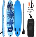 SUP Board aufblasbar Stand Up Paddle Board Surfboard mit Finne&Pumpe bis 130kg