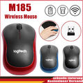 LOGITECH M185 Maus Wireless kabellos USB PC Laptop Mouse Funk DE