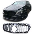 Sport Kühlergrill Schwarz Glanz für Mercedes CLA C117 Vorfacelift 13-16