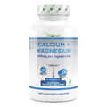 Calcium + Magnesium - 365 Tabletten - 1200 mg pro Tag - Vegan - Hochdosiert 