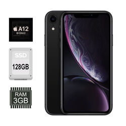 Apple iPhone XR Face ID 128GB A12 Schwarz Modell 11,8 Ohne SIM Lock C+