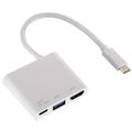 Hama USB-C 3.1 USB-Hub HDMI USB-Adapter 4K Monitor TV PC auch für Thunderbolt 3