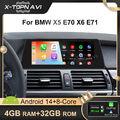 Für BMW X5 E70 X6 E71 Android 14.0 WIFI Carplay Auto Radio Wifi GPS DAB+ 10.25''