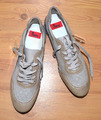 "Rieker" modische Sneakars , Gr. 42 ,Leder ,Damen Schuhe ,Beige-Neu mit Etikett