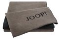 JOOP! Wohndecke 150x200 cm zweifarbig taupe-anthrazit, Baumwolle Wendedecke