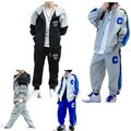 Trainingsanzug Jungen Jogginganzug Langarm Hoodie Sweatjacke Jogginghose Set