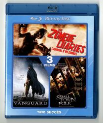 2 BLU-RAY / THE ZOMBIE DIARIES , VANGUARD , SMALL TOWN FOLK / 3 FILMS A SUCCES