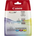 Canon 2934B010 Ink Multi Pack C/M/Y CLI-521 C/M/Y, Original, Pigment-based i ~E~