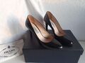 Prada Leder Pumps NP: 850€ Neuw TOP Zustand mit Tasche Tods OVP Schuhe Gr 37