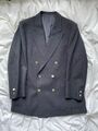 70s Made in Germany Vintage Double Breasted Navy Blazer Husbands Fit Size 50-52