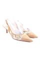 MARTINI OSVALDO Slingback-Pumps Damen Gr. DE 40,5 nude-wollweiß Casual-Look