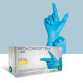 Med Comfort Vitril (Nitril/Vinyl Mix) Einmal-/Einweg-Handschuhe Blau Gr. L & XL