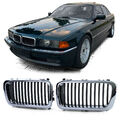 Sport Kühlergrill Performance Schwarz Chrom passend für BMW 7er E38 94-01