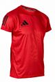 adidas Herren Kickbox-T-Shirt Basic, Schwarz Weiß Blau, Kickboxen Trainingsshirt