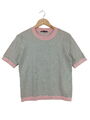 ESPRIT Strickshirt Damen Gr. DE 36 hellgrau-pink Casual-Look