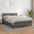 Boxspringbett Matratze Bettgestell Polsterbett Bett Lattenrost Kunstleder vidaXL