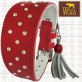 WOZA Premium Whippet Halsband Vollleder Windhund Greyhound Rindnappa Collar V01X