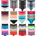 6er Set Damen Tanga String Tanga Baumwolle Slip Stretch Unterwäsche Panty Hösche