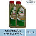 Castrol Edge Professional Longlife iii 5w-30 2 x 1 Liter LL3 VW 504 00 507 00 