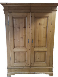 Weichholz Bauern Kleiderschrank, Dielenschrank 2-türig 132 cm Breite