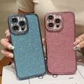 Glitzer Handy Hülle für iPhone 6 6s 7 8 12 13 14 15 16 Pro Plus Mini XR XS Case