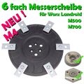 Für Worx Landroid M500 M700 WR167E WR142E -6 Klingen Messer Teller Scheibe S60