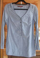 DAMEN * BLUSE TUNIKA * TOM TAILOR *DENIM* HELLBLAU * BAUMWOLLE * LANGARM * Gr. L