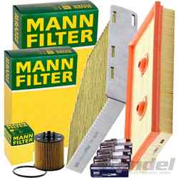 MANN FILTER INSPEKTIONSPAKET passend für 1.6 FSI AUDI A3 8P VW GOLF 5 PASSAT B6