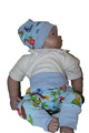 Babyset-Pumphose+Mütze-Jogginghose-Handmade-Gr 56-62-68-Öko-Tex-Geburt-Piraten