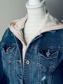 Stylische Abercrombie Kids Jeansjacke mit Kapuze – Größe 176/15-16, Cool