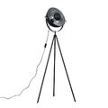 Hohes Stativ Fotografie Stil Stehlampe schwarz Metall Licht großer Schirm LED Glühbirne