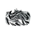 Ring Drache Dragon Größenverstellbar Uni Größe Biker Silber Herren