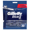 Gillette Blue II Einwegrasierer Männer, 20 Rasierer Mit 2-Fach Klinge, Fixierter