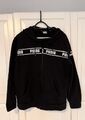 Sweatshirt Kapuzen Jacke Puma Herren schwarz mit weissem Aufdruck Gr. 48/50