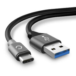  USB Kabel für Samsung SM-T540 Galaxy Tab Active Pro Wi-Fi Ladekabel 3A grau