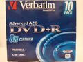 Verbatim DVD+R Rohlinge AZO 4.7GB Datenspeicher (10er Pack) 