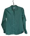 Rosanna Diva Damen Bluse Langarm Türkis Gr.38 Baumwolle Polyester Elasthan 