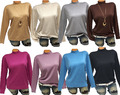 Damenpullover Rollkragen Pullover Basic Winterpulli Weicher Strick  36 38 40 42