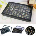 100* Schmuck Ring-Display-Organizer-Fall Geschenkbox Tray Halter Ohrring Ka D5U^