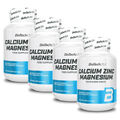 BioTech USA Calcium Zinc Magnesium 100 - 500 Tabletten Kalzium Zink + BONUS