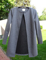 "VILA" Cardigan, Longjacke, Strickjacke, Gr. S, grau mit Struktur