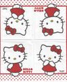 3 Cocktail Papier Servietten Napkins  (N9-11) Hello Kitty weiße Katze