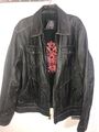 Guess Jeans Lederjacke schwarz Gr. XL used look