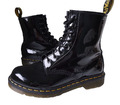 DR. MARTENS 1460 W Lackleder Stiefel Schnürstiefel Boots Schwarz Gr. 41